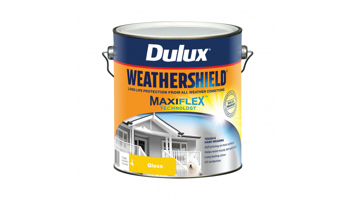 Dulux Weathershield Gloss VividWhite 4L FA6