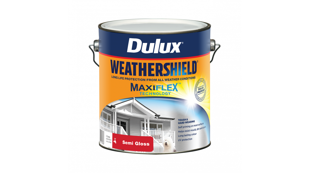 Dulux Weathershield SemiGloss VividWhite 4L FA6