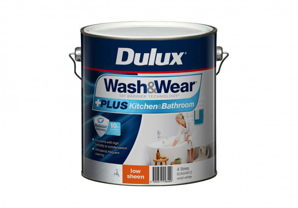 Dulux Wash&Wear +PLUS Kitchen&Bathroom Low Sheen