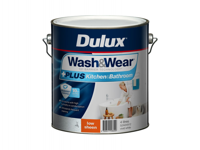 Dulux Wash&Wear +PLUS Kitchen&Bathroom Low Sheen