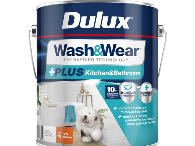 Dulux Wash&Wear +PLUS Kitchen&Bathroom Low Sheen