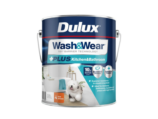 Dulux Wash&Wear +PLUS Kitchen&Bathroom Low Sheen