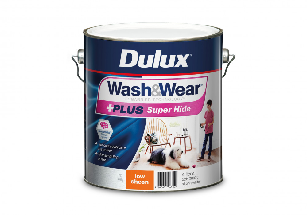 Dulux Wash&Wear +PLUS Super Hide Low Sheen