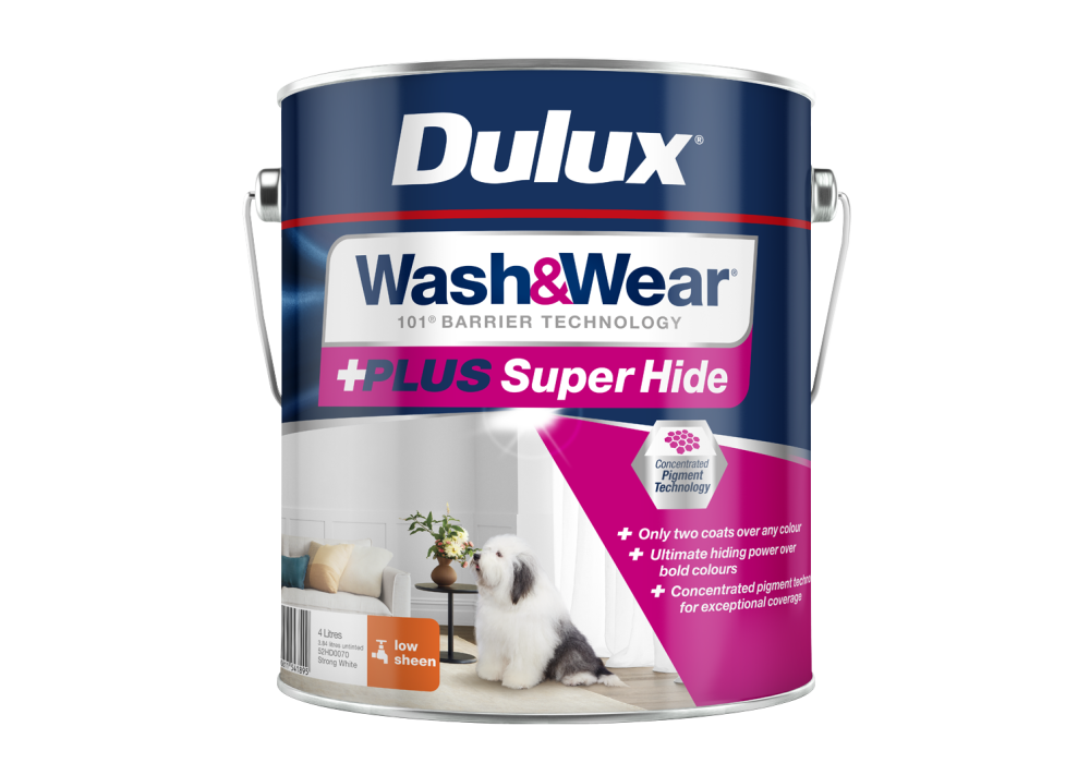 Dulux Wash&Wear +PLUS Super Hide Low Sheen