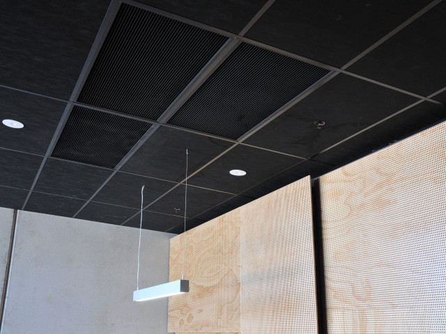 Acoustic Plus Black Performance Ceiling Tiles