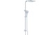 29439A Milano Dual Rain Shower column with Runner Push Button Hand Shower 4650 in CP