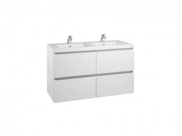 Valencia Wall-Hung Vanity 1200mm Double Bowl