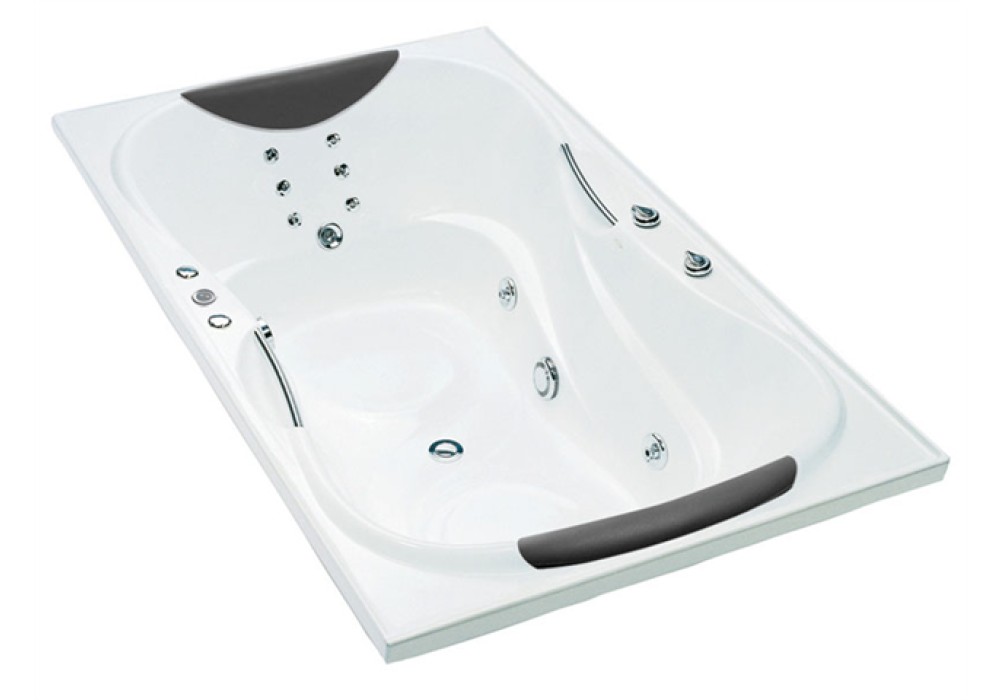 Evora Hydrotherapy Massage Rectangular Spa Bath (Two Person)