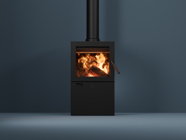 Maxen Cargill 350 Freestanding Wood Fireplace