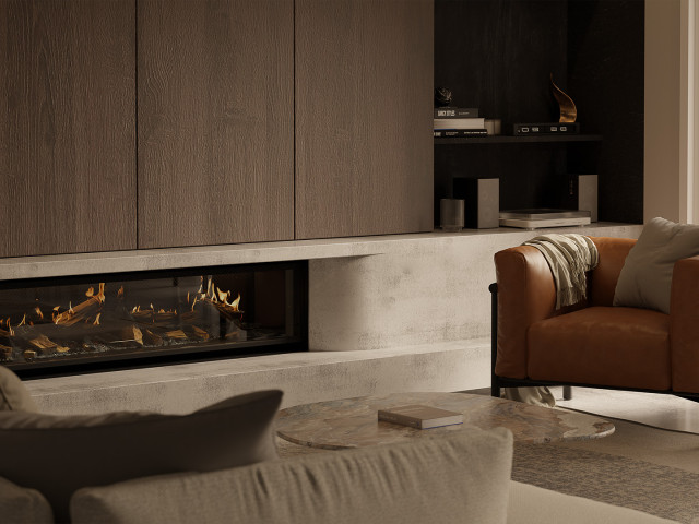 Escea LE1550 Inbuilt Holographic Electric Fireplace