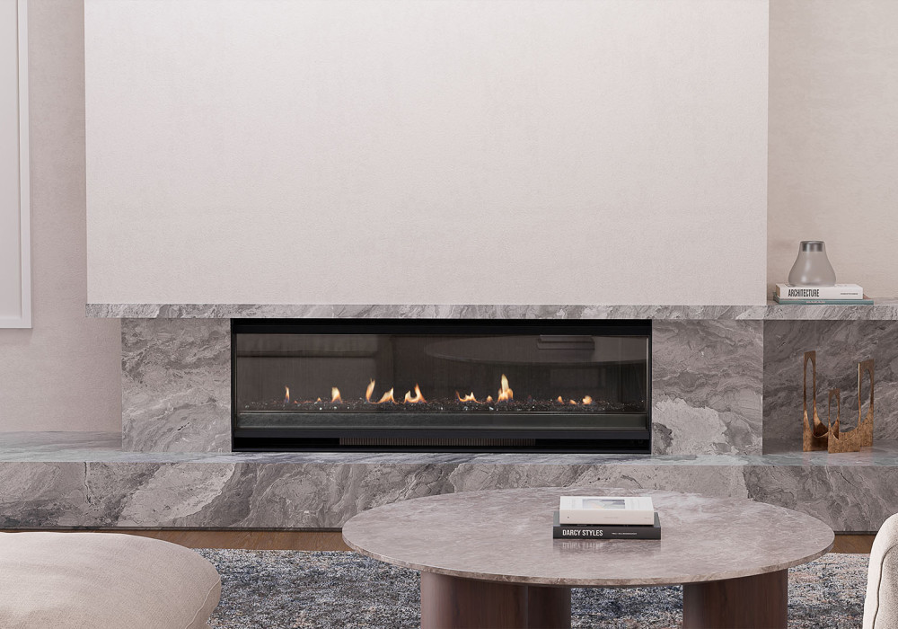 Escea LR1250 Inbuilt Holographic Electric Fireplace