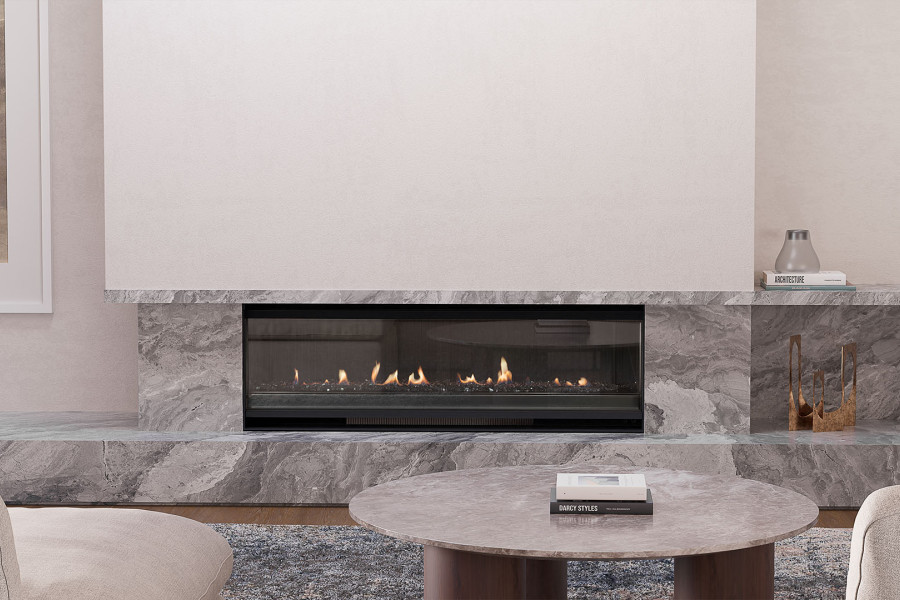 Escea LR1250 Inbuilt Holographic Electric Fireplace