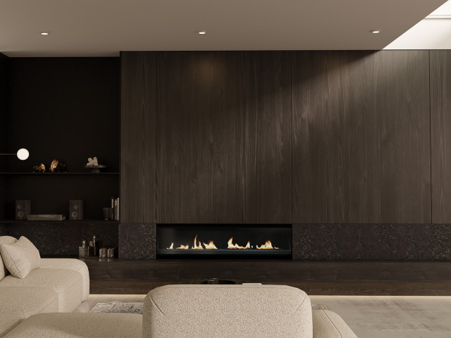 Escea LR1550 Inbuilt Holographic Electric Fireplace