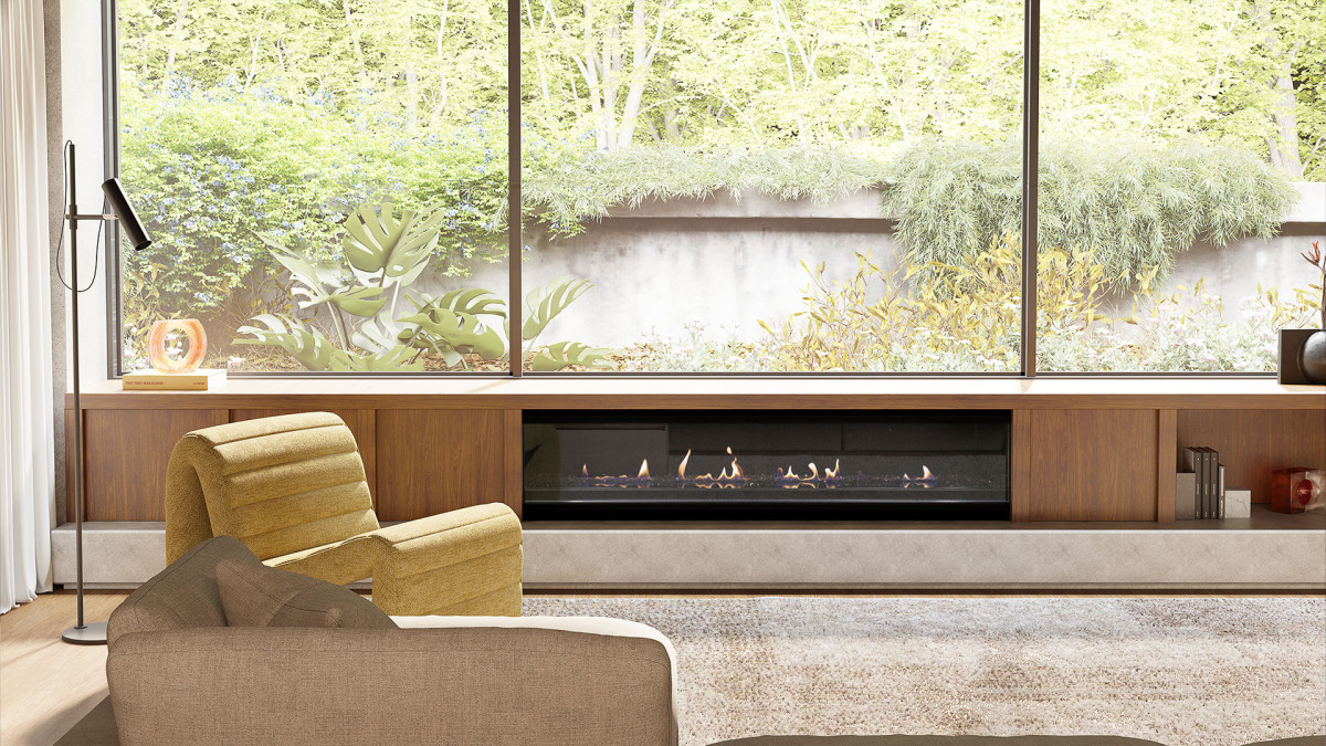 Escea LR1750 Inbuilt Holographic Electric Fireplace by Escea Fireplace ...