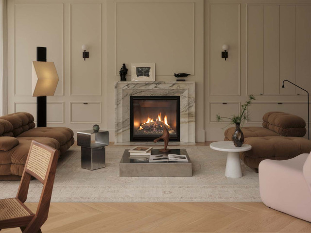 Escea DF990 High Heat Output Gas Fireplace