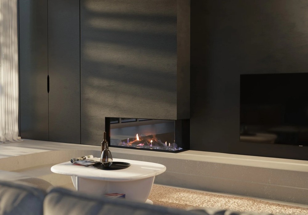 Escea DN1150 Corner Gas Fireplace