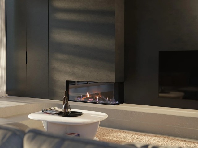 Escea DN1150 Corner Gas Fireplace