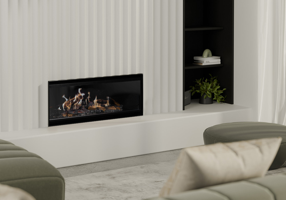 Escea LE1000 Inbuilt Holographic Electric Fireplace