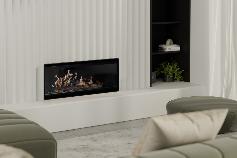 Escea LE1000 Inbuilt Holographic Electric Fireplace