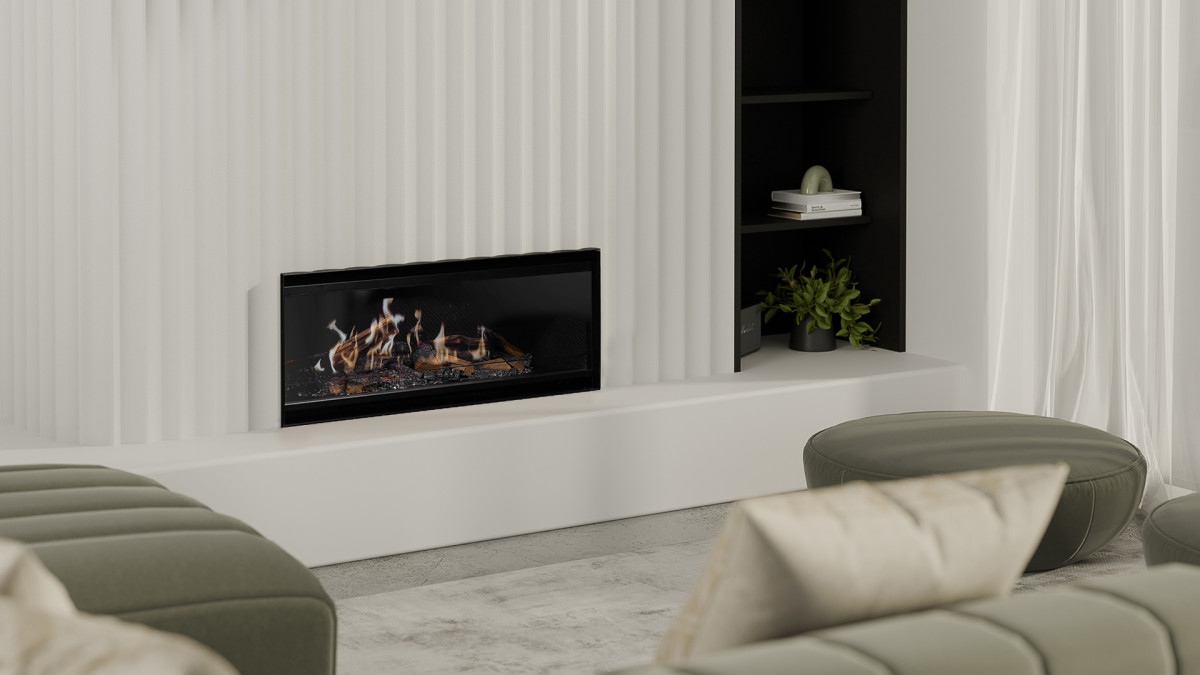 Escea LE1000 Inbuilt Holographic Electric Fireplace by Escea Fireplace ...