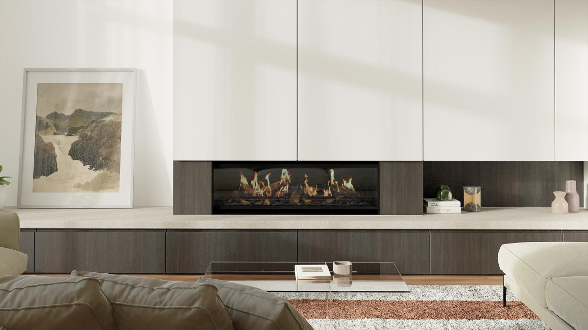 Escea LE1250 Inbuilt Holographic Electric Fireplace by Escea Fireplace ...