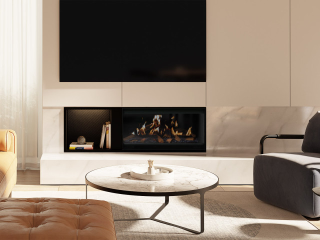 Escea LE800 Inbuilt Holographic Electric Fireplace 