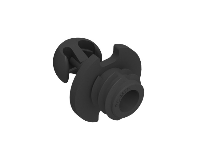 Standard Clip — Self-tapping Male Heavy Duty — PC-M2H (Black)
