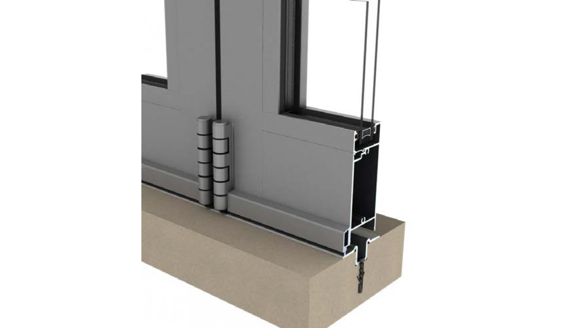 Bi fold flush sill track option