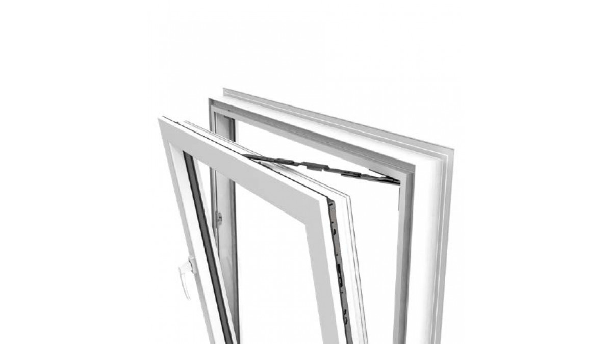 Inward opening sash hopper window mode