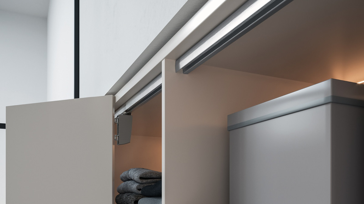 Cinetto Bifold Hardware   Track, Concertina Slide and Hinge plus Concertina Slide Cover