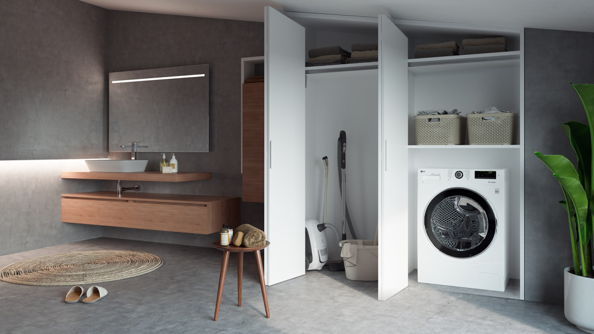 Cinetto Bifold Hardware for Full Length Cupboard Doors