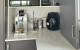 Cinetto Bifolds for Over Bench Kitchen Appliance Storage. Project by Mangawhai Kitchens