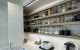 Cinetto Bifolds for Over Bench Kitchen Storage. Project by Huis Joinery OPEN