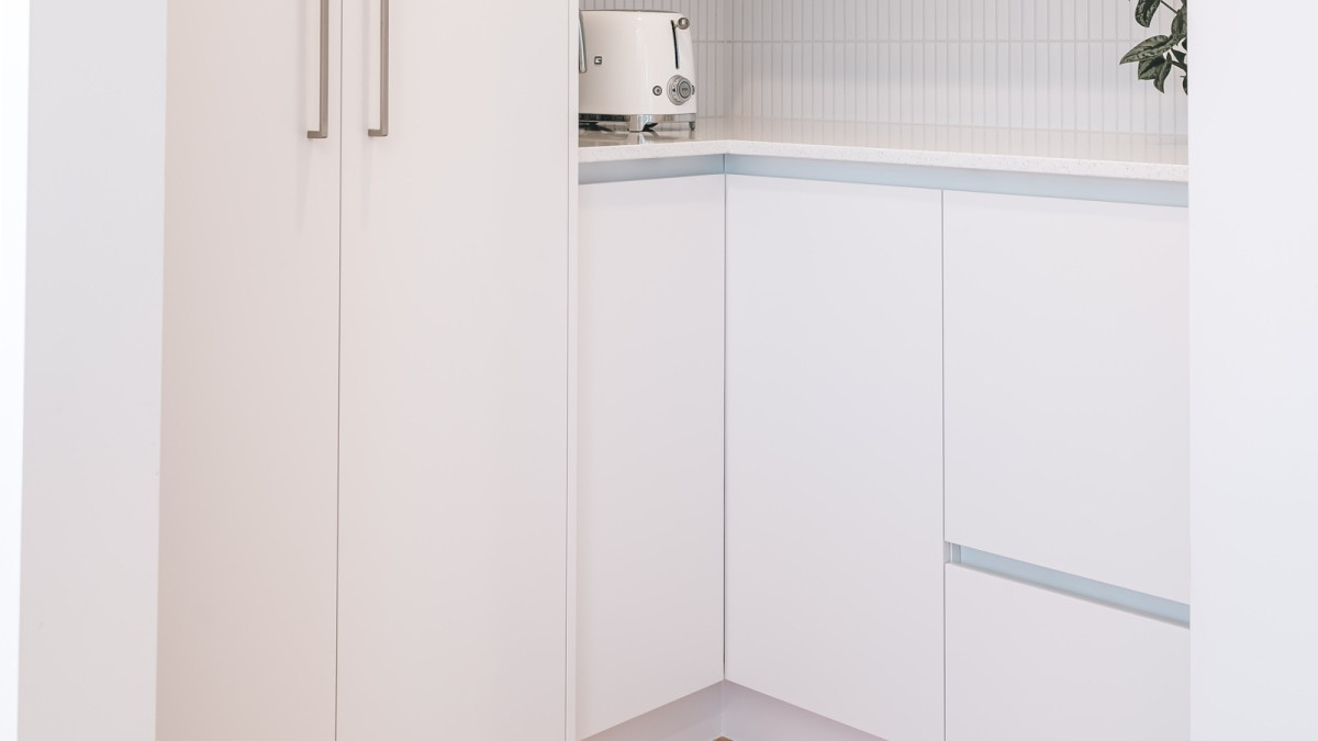 Giamo Revolving Corner Closed Project by Aone Kitchens and Interiors EBOSS