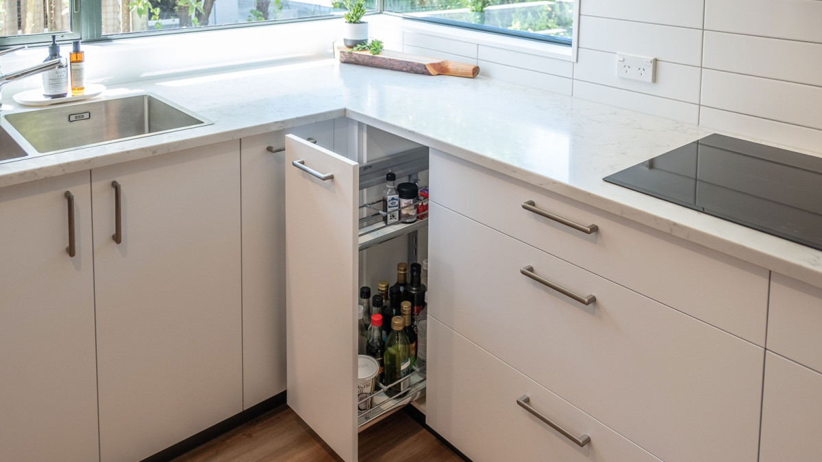 Giamo Side Mounted Under Bench Unit   Project by Perfect Order Kitchen Design EBOSS