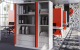 Salice Gravity Pocket Door   Office Storage   Fully Open   EBOSS