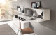 Salice Pacta White in Work From Home Desk with Wide Door Support Hinge