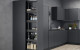 VS TAL Larder Essentio Lava Grey 5 Basket 300mm Cabinet In Situ