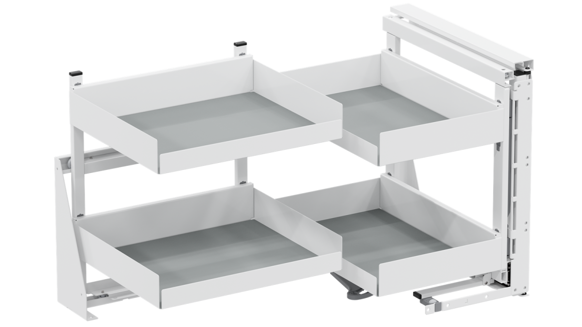 VS312 Vauth Sagel VS COR Fold   Essentio   Cabinet 900mm   Left Opening   White 1