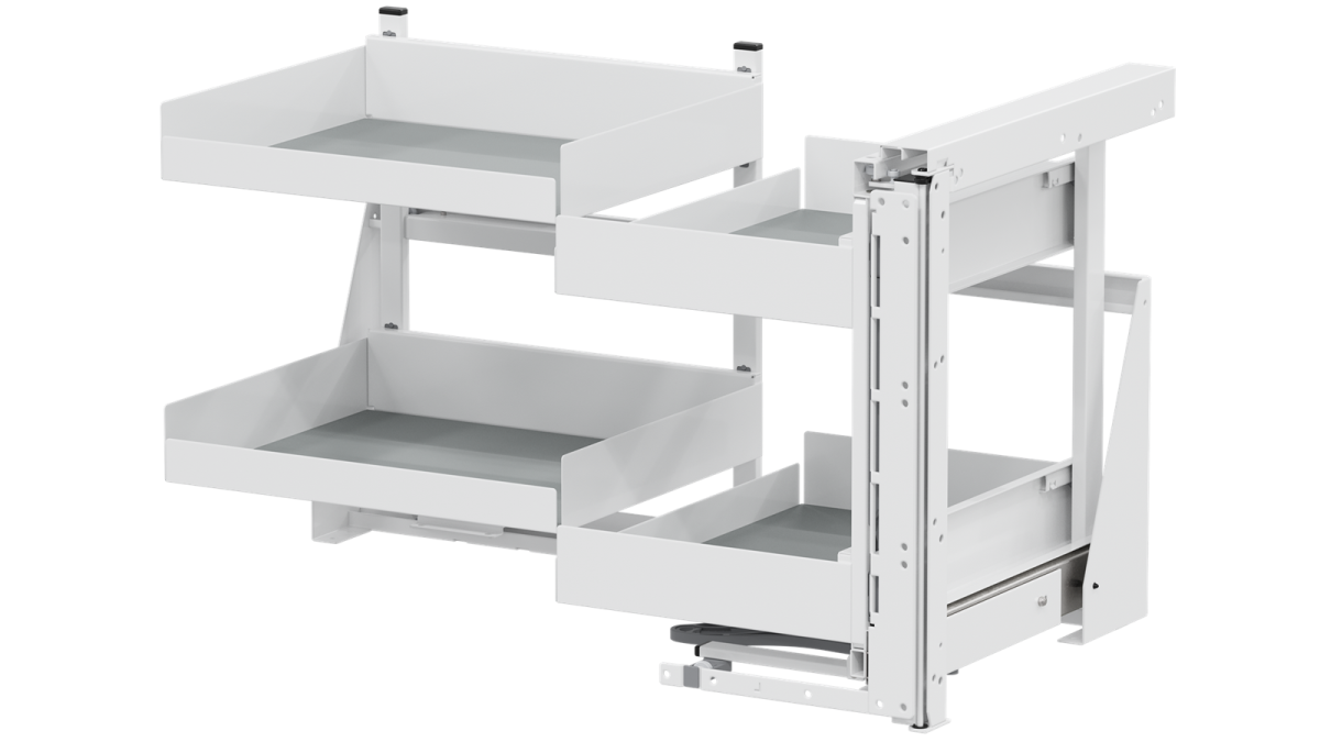 VS312 Vauth Sagel VS COR Fold   Essentio   Cabinet 900mm   Left Opening   White 2