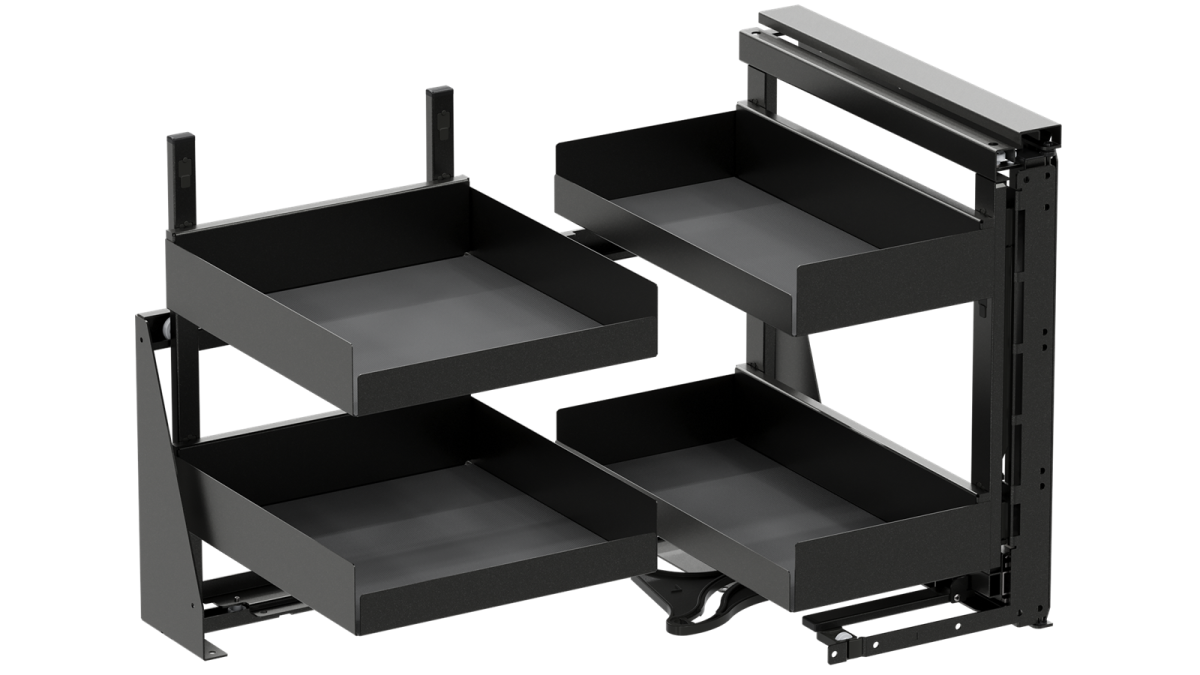 VS313 Vauth Sagel VS COR Fold   Essentio   Cabinet 800mm   Left Opening   Lava Grey 1