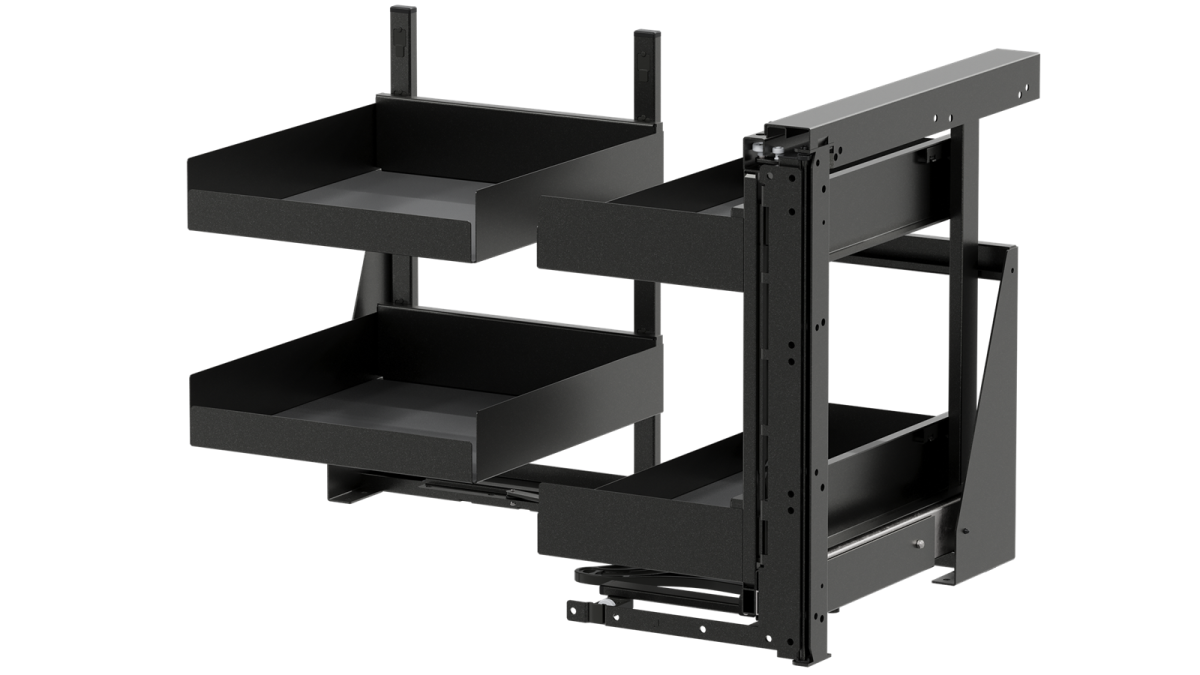VS313 Vauth Sagel VS COR Fold   Essentio   Cabinet 800mm   Left Opening   Lava Grey 2