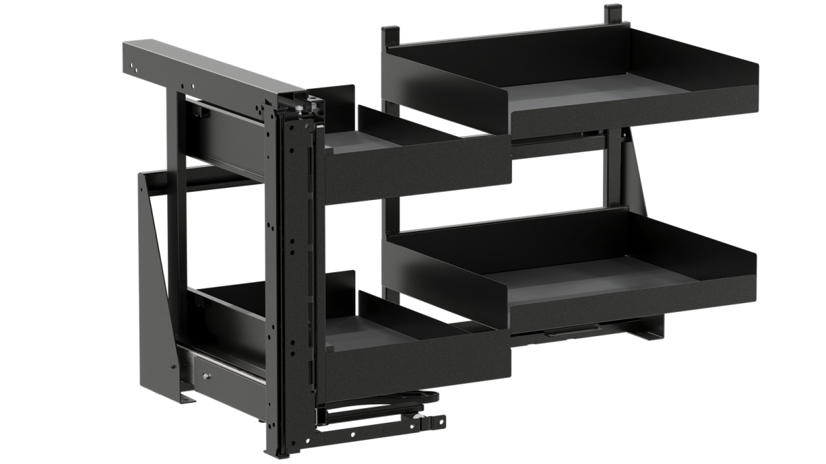 VS316 Vauth Sagel VS COR Fold   Essentio   Cabinet 900mm   Right Opening   Lava Grey 2