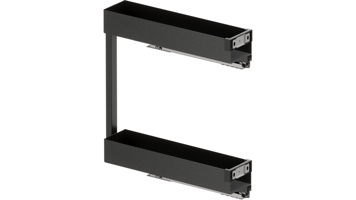VS354 Vauth Sagel VS SUB Rack   Essentio   150mm Cabinet   Lava Grey 1