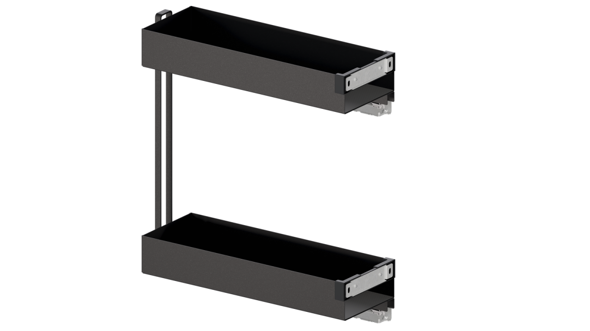 VS355 Vauth Sagel VS SUB Rack   Essentio   200mm Cabinet   Lava Grey 1