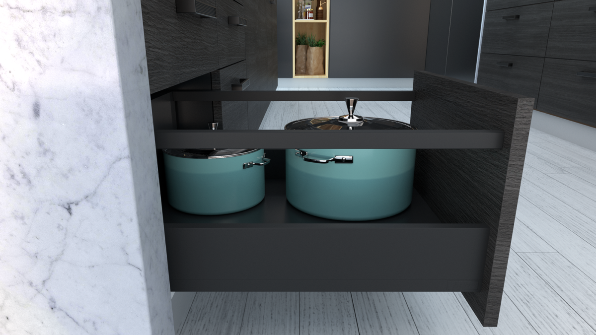 ALUNAN T Soft Close Drawer HR Model Umbra Grey