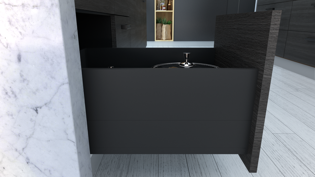 ALUNAN T Soft Close Drawer HS Model Umbra Grey