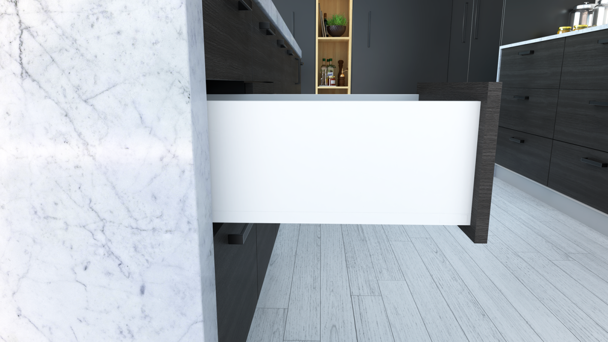 ALUNAN T Soft Close Drawer K Model White