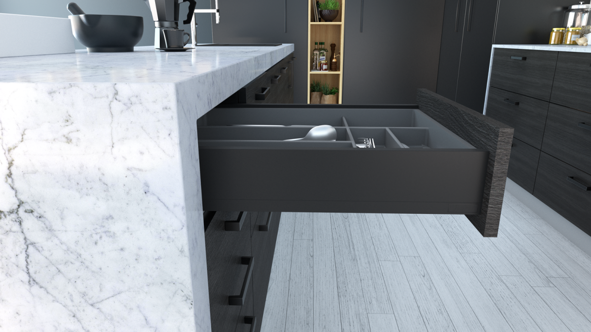 ALUNAN T Soft Close Drawer S Model Umbra Grey