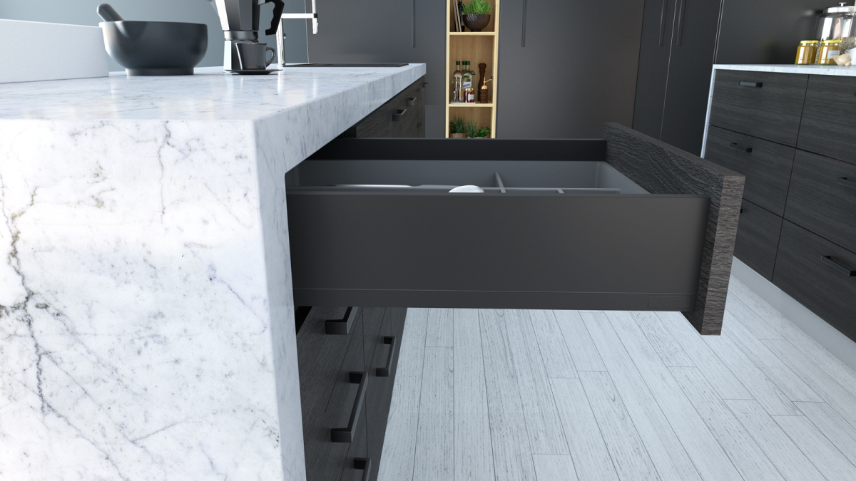 ALUNAN T Soft Close Drawers T Model Umbra Grey